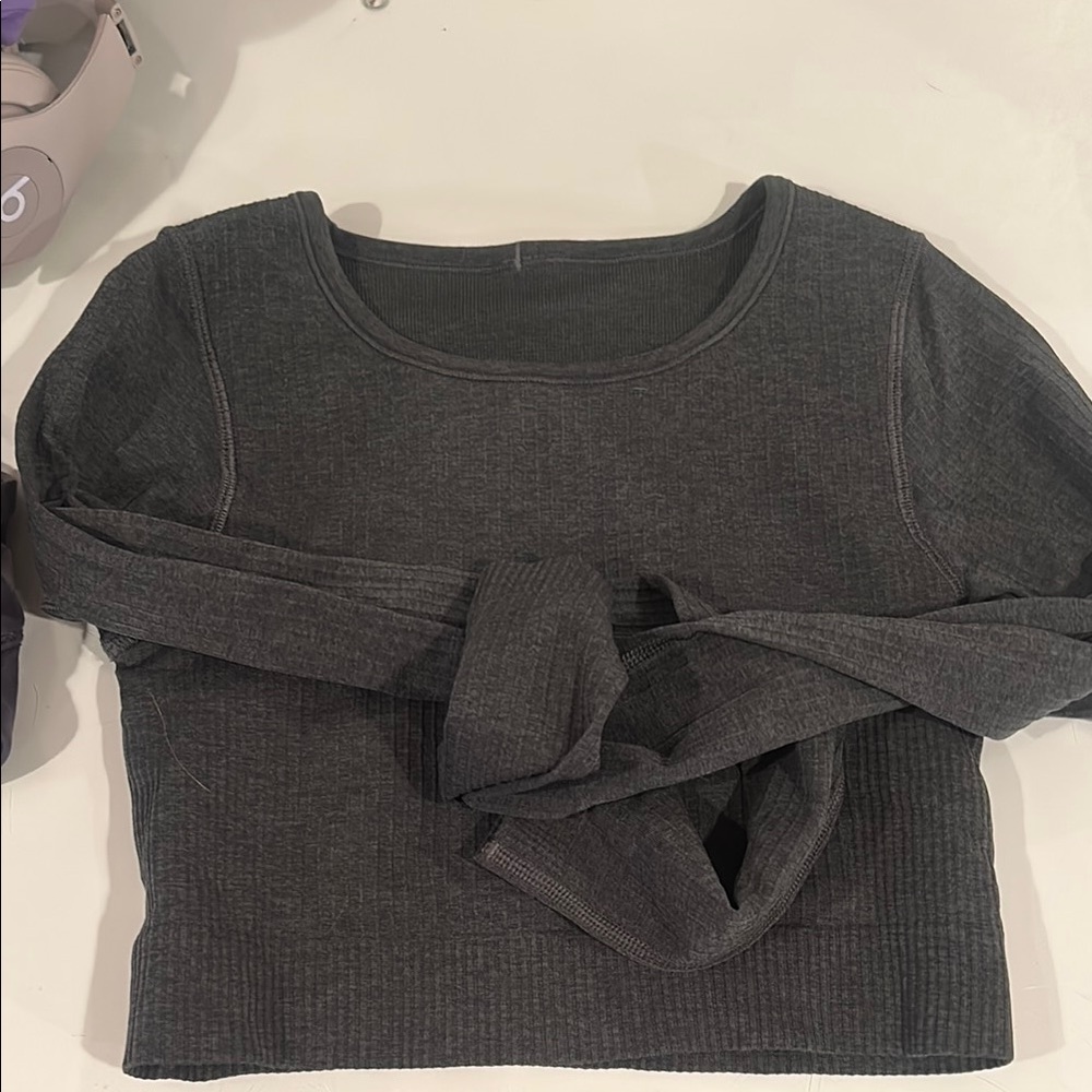 lululemon athletica Gray Long Sleeve Top